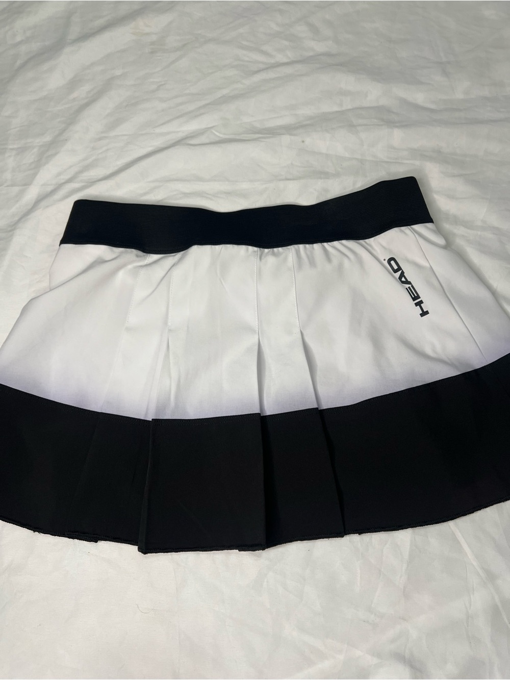 HEAD Black White Pleated Tennis Skort Athletic Pickleball Golf Small